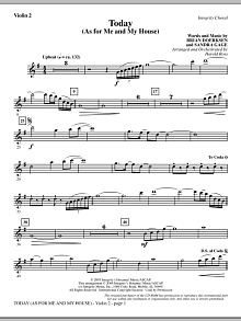 Today (As For Me And My House) - Violin 2 