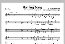 Hunting Song (from Album For The Young, Op. 68) - Violin 2 