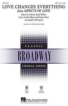 Love Changes Everything (from Aspects Of Love) (arr. Ed Lojeski) - Synthesizer 