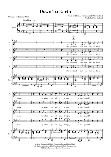 Down To Earth (arr. Tim Allen) - Full Score 