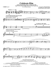 Celebrate Him (Medley) - F Horn 1,2,3 