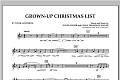 Grown Up Christmas List (with Optional Vocal Solo) - Bb Tenor Saxophone
