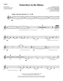 Somewhere in the Silence - Violin 2 