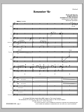 Remember Me - Full Score
