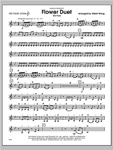 Flower Duet (Dui Hua) - Violin 3 