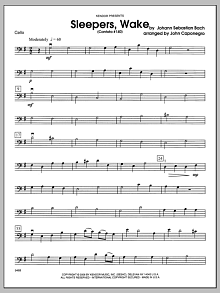 Sleepers, Wake (Cantata #140) - Cello 