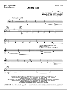 Adore Him - Bass Clar. (Double Bass sub.) 