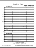 Holy Is The Child - Full Score