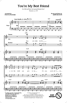 You're My Best Friend (arr. Paul Langford) 