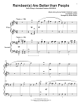 Reindeer(s) Are Better Than People (from Disney's Frozen) (arr. Mona Rejino)