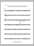Concerto For Alto Saxophone And Wind Ensemble - Bass Drum