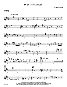 Ya Gotta Try...Harder - 1st Tenor Saxophone 