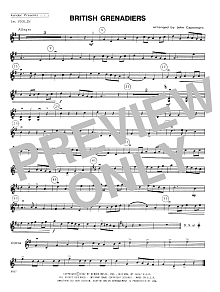 British Grenadiers - 1st Violin 