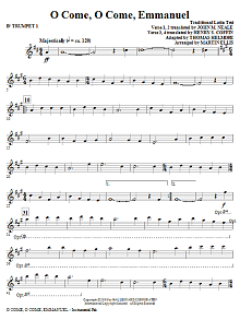 O Come, O Come, Emmanuel - Bb Trumpet 1 