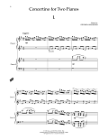 Concertino For Two Pianos