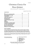 Christmas Classics For Brass Quintet - Trombone