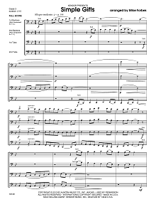 Simple Gifts - Full Score 