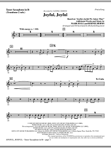 Joyful, Joyful - Tenor Sax (sub. Tbn 2) 