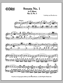 Sonata No. 1 In F Minor, Op. 2, No. 1 