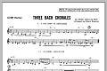 Three Bach Chorales - Clarinet 3
