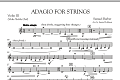 Adagio For Strings - Violin 3 (Viola Treble Clef)