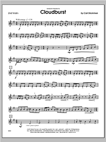Cloudburst - Violin 2 