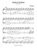 Etude In E Minor, Op. 47, No. 15