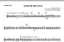 God Of Heaven - Bb Trumpet 2,3 