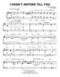 I Hadn't Anyone Till You [Jazz version] (arr. Brent Edstrom)