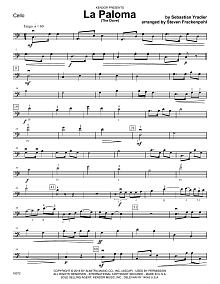La Paloma (The Dove) - Cello 