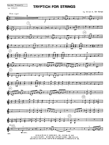 Tryptich For Strings - 1st Violin 