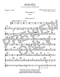 Sonata for Alto Saxophone, Op. 29 - Bb Trumpet 2