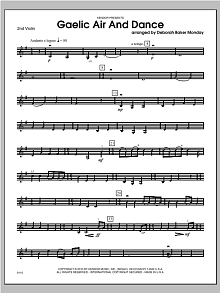 Gaelic Air And Dance (Parting Glass & Collin's Reel) - Violin 2 