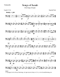 Songs of Isaiah (Parts) - Violoncello