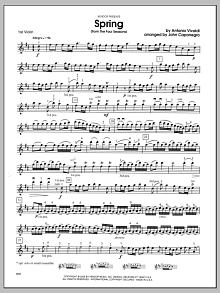 Spring (from The Four Seasons) - Violin 1 