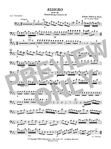 Allegro from Brandenburg Concerto No. 3 - 1st Trombone 