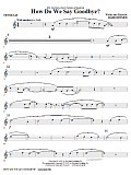 How Do We Say Goodbye? - Tenor Sax