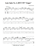 Lute Suite No. 2, BWV 997 "Gigue"
