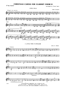 Christmas Carols For Clarinet Choir II - Eb Alto Clarinet 