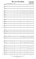 We Are Not Alone - Score