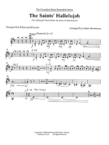 The Saints' Hallelujah - Bb Trumpet 2 (Brass Quintet) 