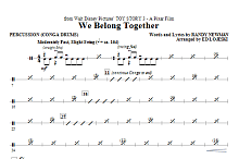 We Belong Together (from Toy Story 3) - Percussion 