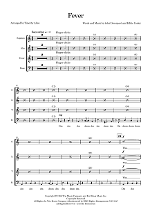 Fever (arr. Tim Allen) - Choral Score 