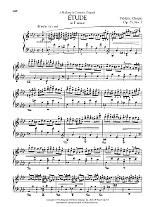 Etude in F minor, Op 25, No. 2 