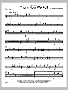 That's How We Roll - Flute 