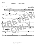 America, the Beautiful - Bassoon 1