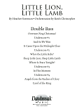 Little Lion, Little Lamb - Double Bass
