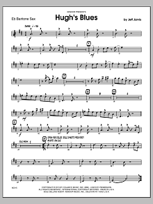 Hugh's Blues - Eb Baritone Saxophone 