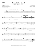 Mary, Did You Know? (with "Let All Mortal Flesh Keep Silence") - Bb Trumpet 1