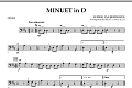 Minuet in D - Cello